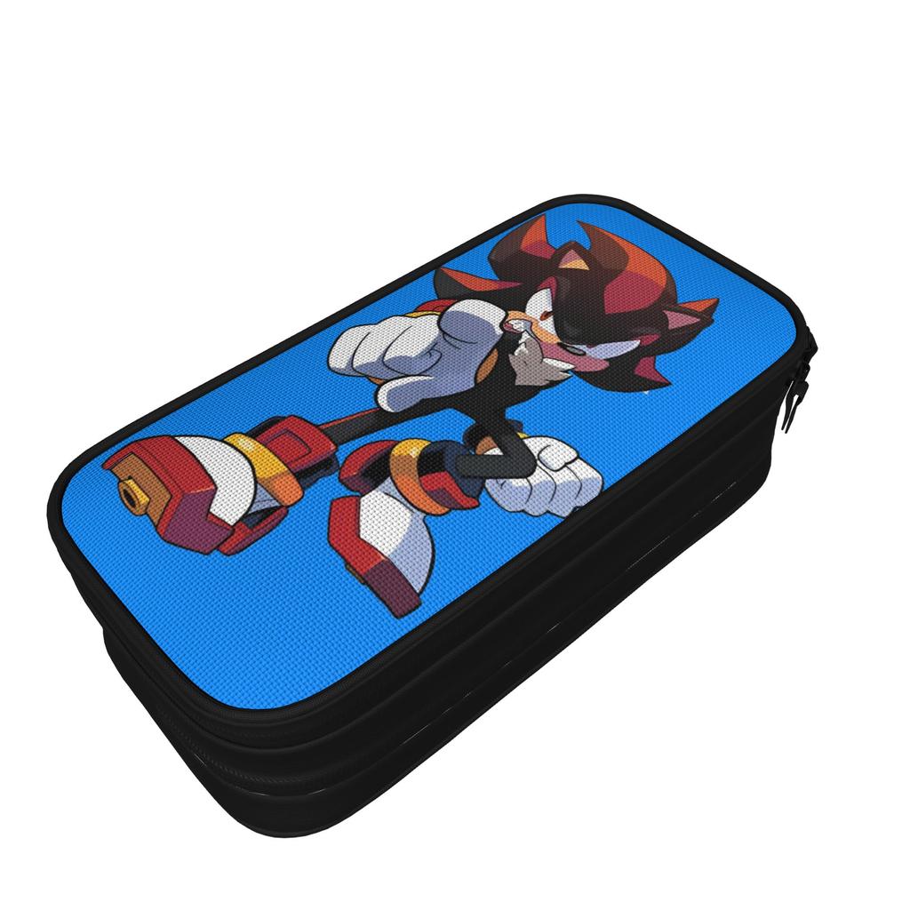 Shadow The Hedgehog Pencil Cases Lovely Bag Girl Boy Large Storage School Supplies Gift Pencilcases