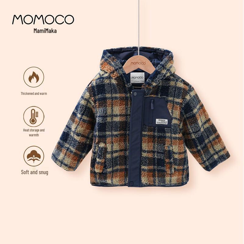 MOMOCO Boys  Plush Hooded Winter Jacket 90