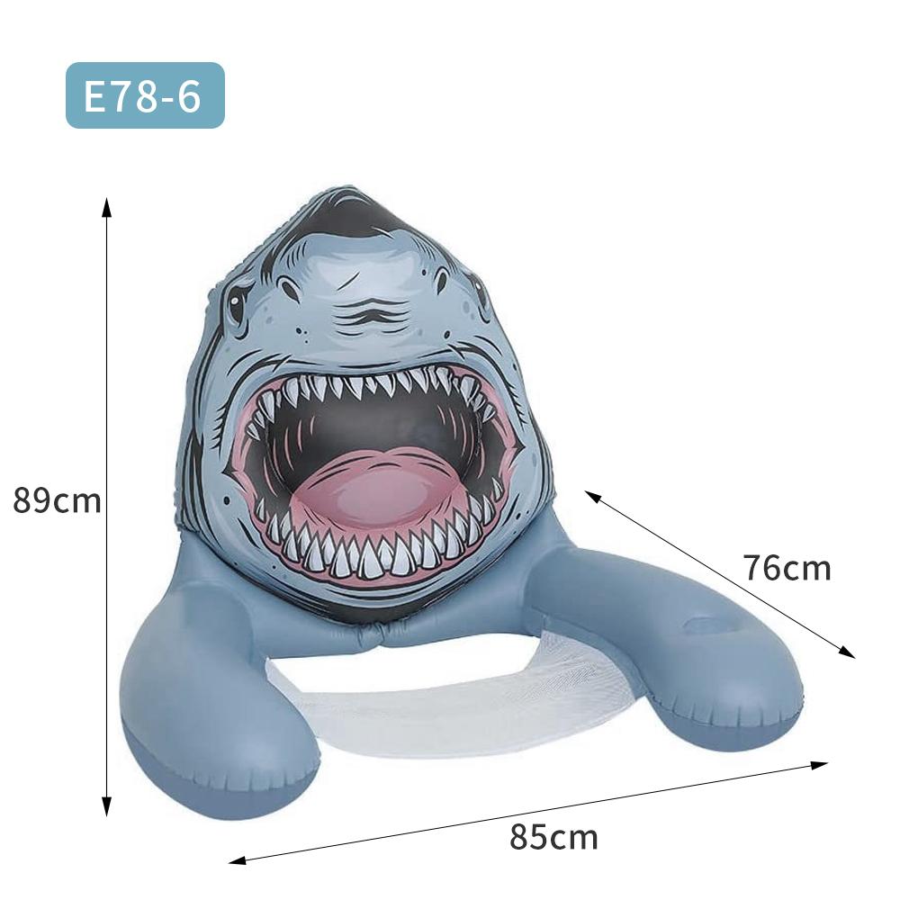 

Summer Beach Inflatable Floats, Funny Animal Shaped Pool Lounger with Cup Holder