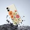 For iPhone 17 Case Beautiful Flowers Pattern Printing Straight Edge TPU Phone Back Cover
