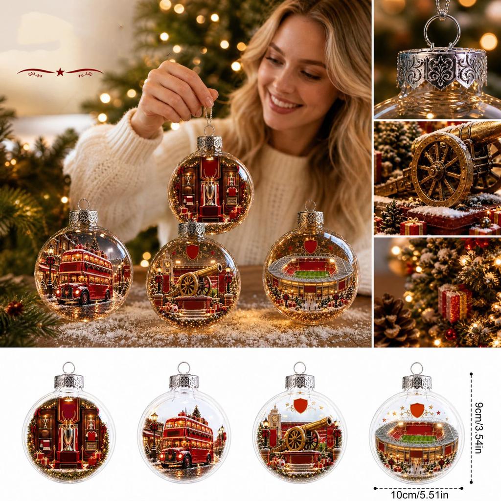 Christmas Tree Decoration Hanging Clear Plastic Ball Ornament for Holiday and Party Decor