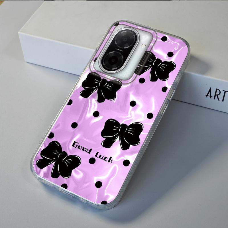 Cute Heart Bow Girls Phone Case For Xiaomi Redmi 14C 13C 10 9A 9C Note 14 13 12 11 10S 9 8 Pro Plus A5 A4 A3 A2 A1 Fundas Cover