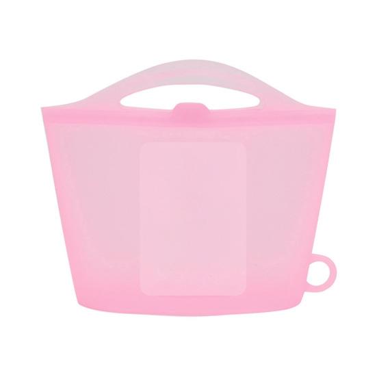 Sac de rangement en silicone de 1 L, bonne étanchéité, organisateur de conservation des aliments, pochette de rangement pour fruits au réfrigérateur, sac de désinfection à la vapeur pour micro-ondes, sac de chauffage des aliments