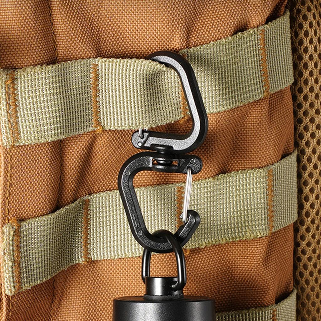 S Shape Spring Snap Hook Key Holder Keychain Carabiner Rotatable Carabiner Keychain Clip Multifunctional Carabiner Clip