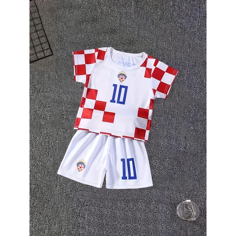 Ensemble Mode Enfant T-shirt et Short Imprimé Amusant Ensemble 2 Pièces Été Décontracté Extérieur Tenue Garçons et Filles Vêtements Enfant