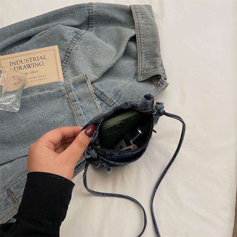 Women's Shoulder Bag Mini Denim Small Bag Mobile Phone Bag Crossbody Bag