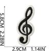 Literary Music Note Embroidery Cloth Sticker Clothes Patch Decoration Versatile Diy Bag Pants Hole Repair Embroidery Sticker