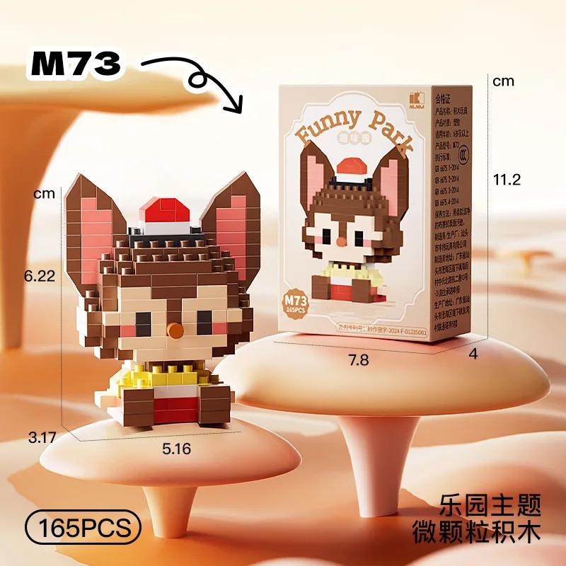 Disney Princess Micro Building Blocks Mickey Mouse Winnie Friend Figure Donald Duck 60 Style Assembled Mini Brick Toys For Kids