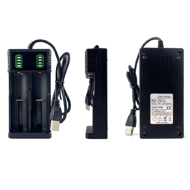MultiModel Compatible Rechargeable 18650 Battery Charger for 21700,26700,14500,18500,26650 with Overcharge Protections