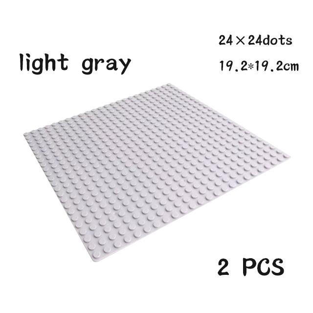 Non-Toxic 24X24 20X20 Dots Classic 2Pcs Base Plates Blocks Small Size Diy Bricks Baseplates Abs Plastic Assembly Plate Blocks For Children