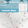 Butterfly Floral Bathroom Curtain Elegant Backleaf ShowerCurtain Bathroom Polyester Waterproof FabricTrim BathCurtain with Hooks