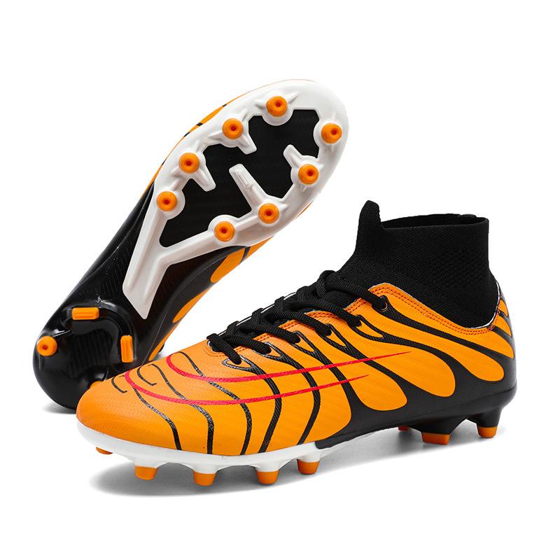 2025 New High-top Assassin Football Shoes Men's Autumn AG Spikes Lightweight Non-slip Professional Training Football Shoes