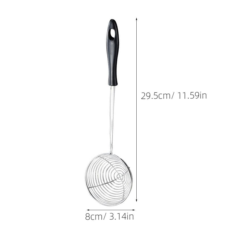 4Pcs Ergonomic Hot Pot Strainer Spoon Stainless Steel Kitchen Colander Filter Sieve for Tea Coffee Oil Water Drainage Cooking