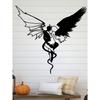 Wrought Iron Angel Devil Wall Decor Minimalist Home Art