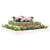 Planting Box White 110x110x27 Cm Solid Pine Wood