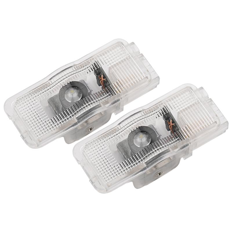 2Pcs LED Car Door Projector GT Emblem Welcome Light For Peugeot 307 RCZ 508 408 206 306 207 406 5008 607 807 1007 Line Accessory