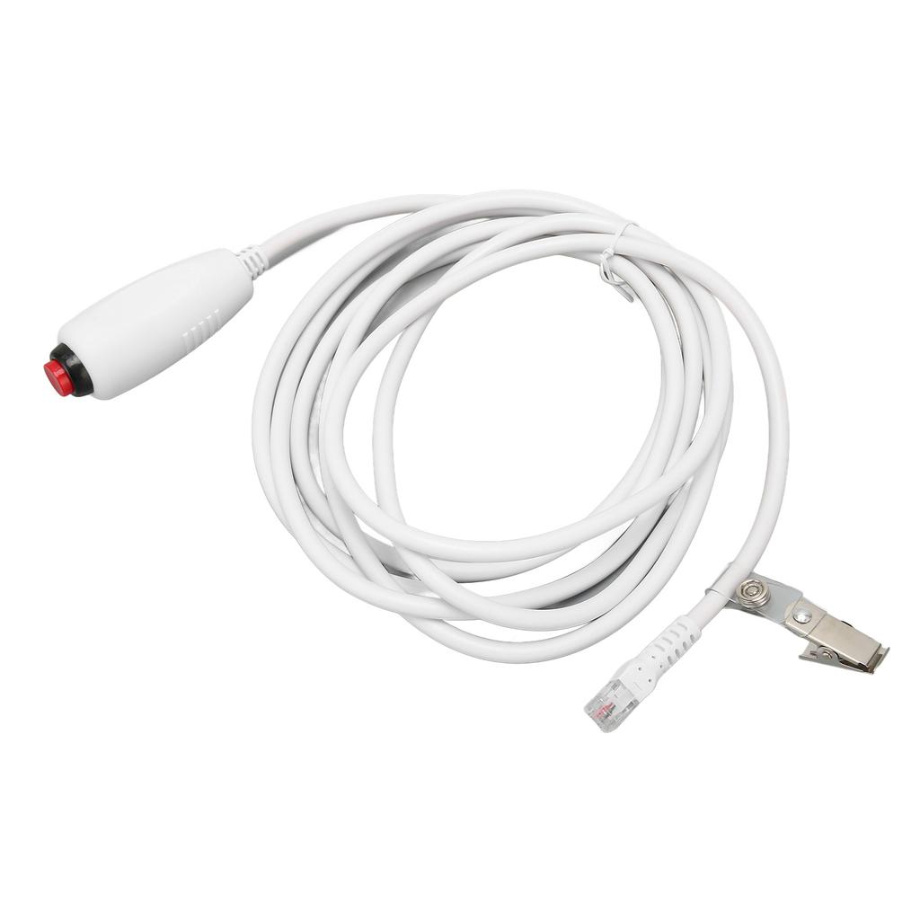 Nurse Call Cable Universal Crystal Head 6P4C Replacement Push Button Cord for Nurse Station 9.8ft