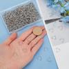 600 Pieces Stainless Steel Triangles Bails Open Rings Connectors for Handmade Earrings Bracelets and Necklaces Set