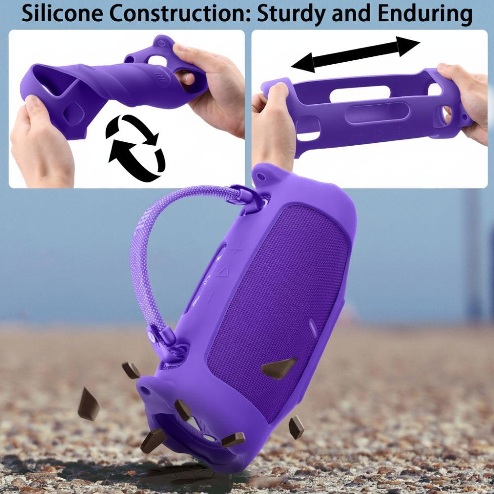 With Shoulder Strap Protective Sleeve Silicone Speaker Accessories for JBL Charge 6 Speaker