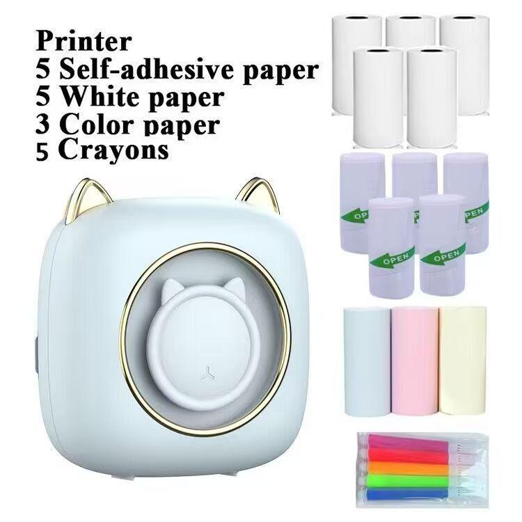 Mini Photo & Label Printer for Homework & Barcode Organization