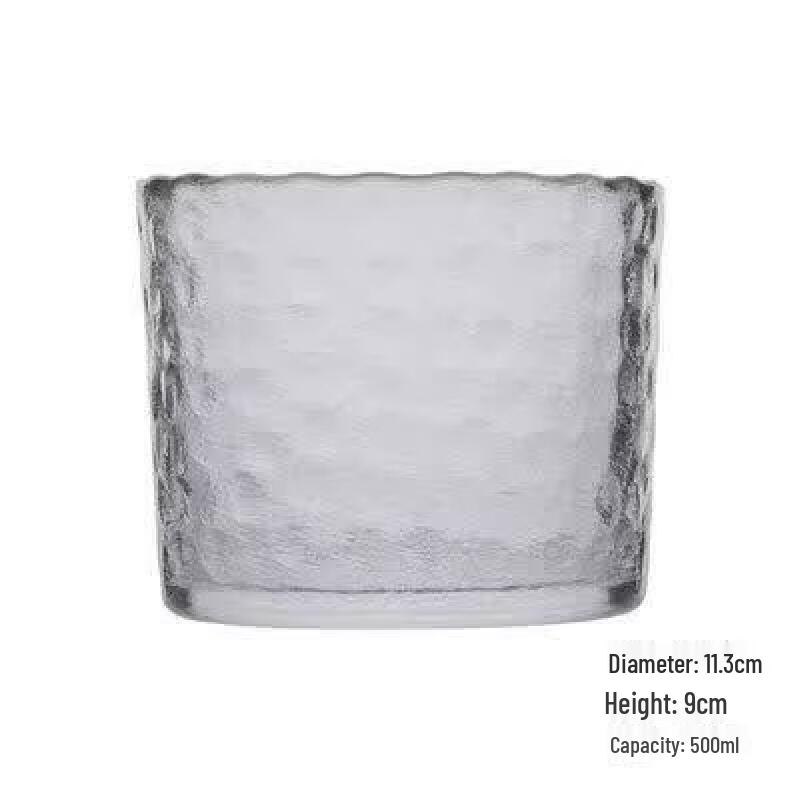Qiwei Japanese Style Handmade Hammered Glass Sake Cup Set
