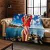 Fashion Pop Music Beyonce Art Flannel Blanket,Cozy Soft Throw Blanket for Home Bedroom Bed Sofa Picnic Office Cover Gift Kid