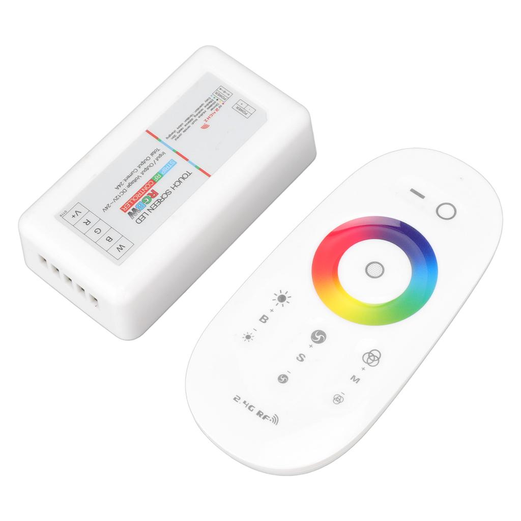 2.4G Wireless RF Touch Dimmer Switch 7 Color RGBW Dimming LED RGB Strip Light Controller DC12 to 24V