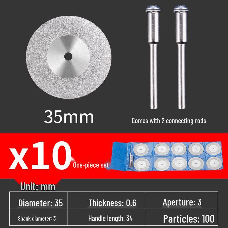 Diamond Blade for Jade, Ceramic, and Glass Cutting - Toothless Saw for Grout Cleaning and Gap Filling with Electric Grinder