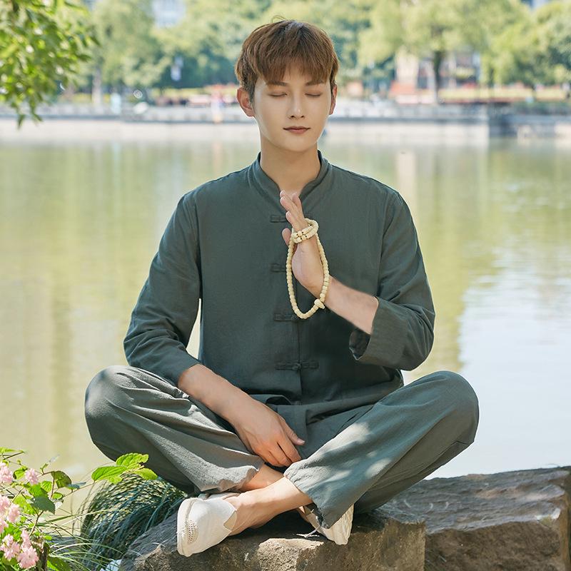 Uniseksa Zen meditācijas tērps: Kokvilnas un