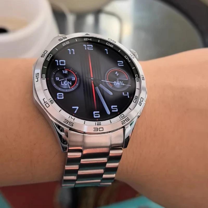 Official Original Wristband for Huawei Watch GT 4/5 46MM Metal Stainless Steel Replaceable Watchband for Huawei Watch GT 5 46mm