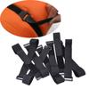 Nylon Luggage Strap Strong Sticky Black Nylon Rope Fixed Straps Tie Rope Straps Cable Straps
