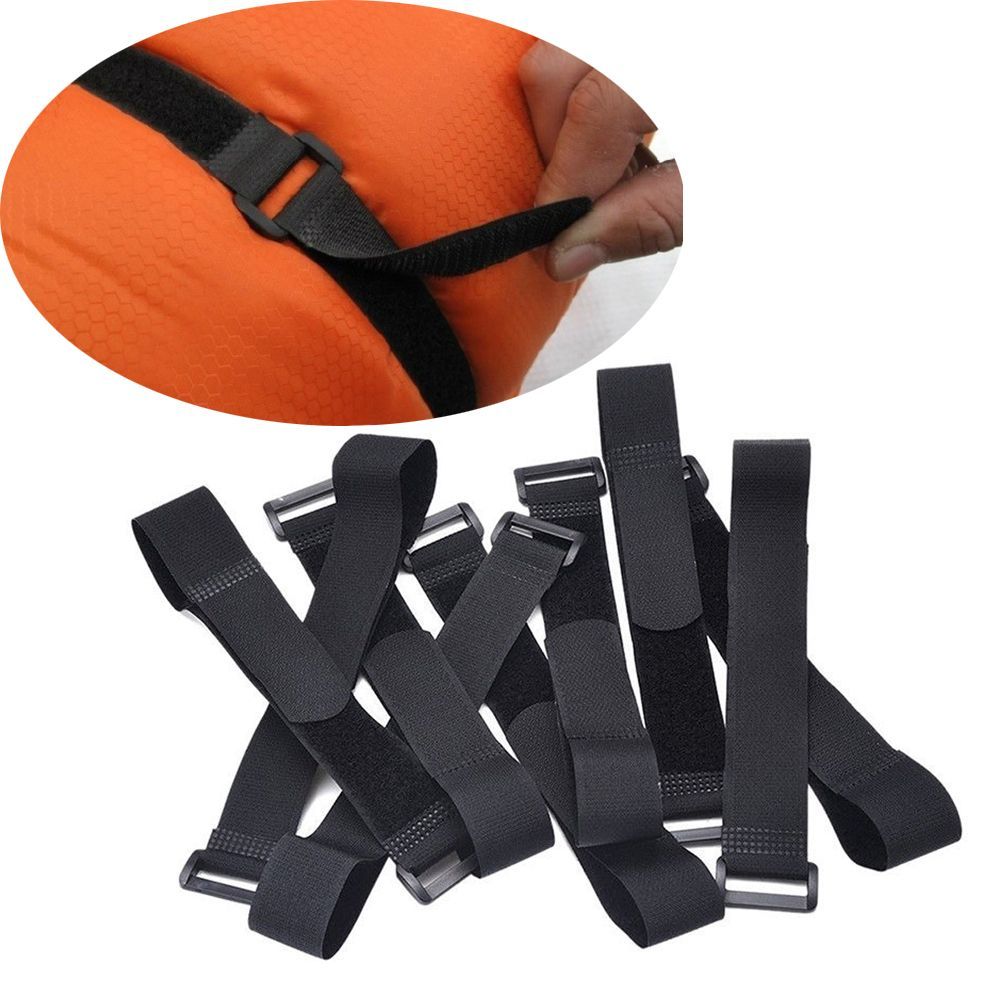Nylon Luggage Strap Strong Sticky Black Nylon Rope Fixed Straps Tie Rope Straps Cable Straps