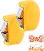 2PCS Egg Shell Opener Special Tool for Household Kitchen Baking Egg Opening Artifact No Crumbs Manual Egg Beater Easy To Carry Yellow