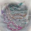 Bohemia Style Colorful Flower Beads Necklace for Women Girls Summer Vacation Decorations Necklace Beach Party Jewelry Gifts New