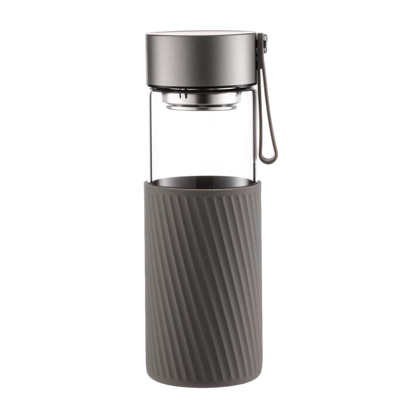 Fuguang High Borosilicate Tea Water Separation Glass Bottle