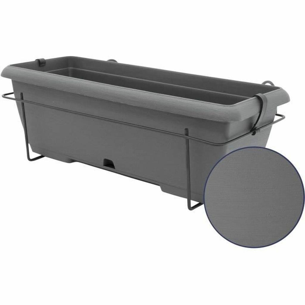 Planter Garden ID Anthracite Stone Effect 50 Cm