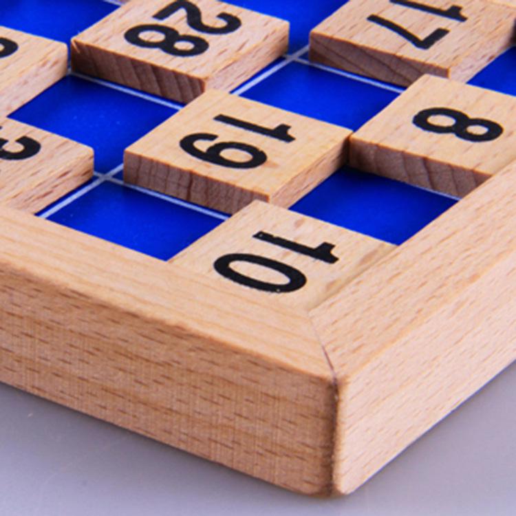 Montessori Wooden 1-100 Number Strip & Sorting Board Educational Toy