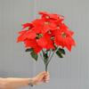 Flowers Poinsettia Bushes Simulation bouquet Xmas Decor Christmas Decoration Christmas Bouquets
