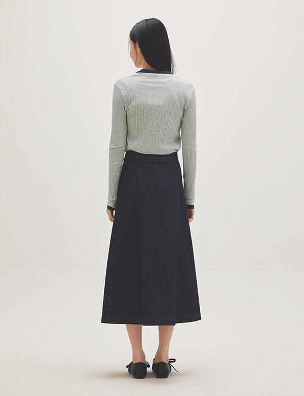 Roem Denim Wrap Skirt_Rmwjg23Gt1