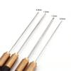 Crochet Hooks Ergonomic Crochet Hook Needle Wooden Handle for Crochet Yarn Thread/Beads Crochet Needle Knitting Tool