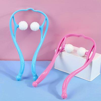 1/2Pcs Shiatsu Neck Massager for Muscle Relaxation Ergonomic Handle Adjustable Pressure