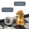 Extra Small Magnetic Gold and Silver Chess Set Educational Toy for Kids Intellectual Development Puzzle Chess for Boys and Girls