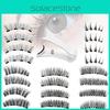 Luxurious Magnetic Eyelashes With Four Magnets Natural Soft Reusable Faux Lashes For Effortless Elegance