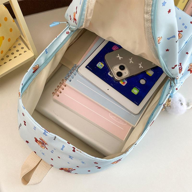 Schoolbag Japanese casual backpack female niche design junior high school student schoolbag cute cartoon college student travel backpack