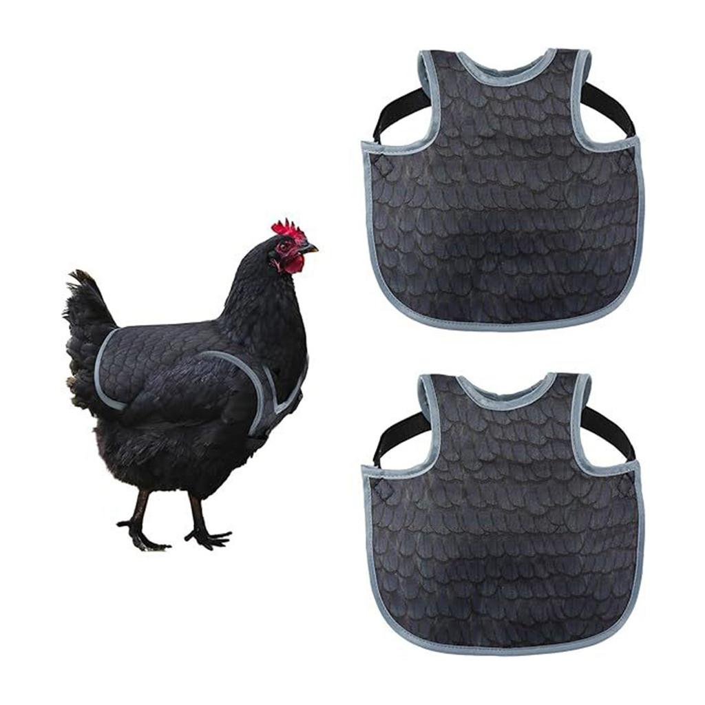 Pack of 2 Waterproof Poultry Garments Durable Cloth for Hens External Defense and Convenience