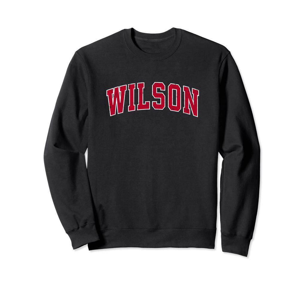 Wilson North Carolina NC Vintage Sport Design Red Design Sweatshirt