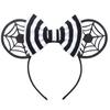 1pc Halloween Cute Mouse Ear Hair Hoop Sparkling Bow Girl Festival Decoration Party Event Wear Gift Parent Child Hair Accessory
