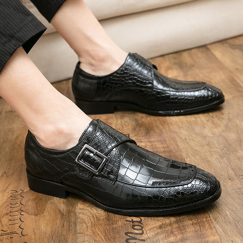 Men's Shoes New Men's Leather Shoes Men's 48 British Korean Version Casual Large Size European and American Retro Hairstylist Groom Shoes