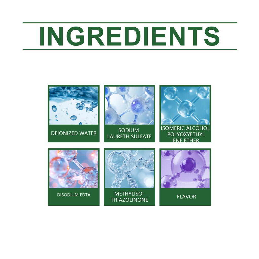 Heavy-duty Kitchen Degreaser Spray Instantly Dissolves Tough-Kitchen Grease & Grime. Grime-free Kitchen Surfaces