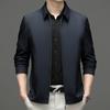 Spring and Autumn New Lapel Jacket Men's Versatile Thin Jacket Men's Casual Men's Dad Clothing